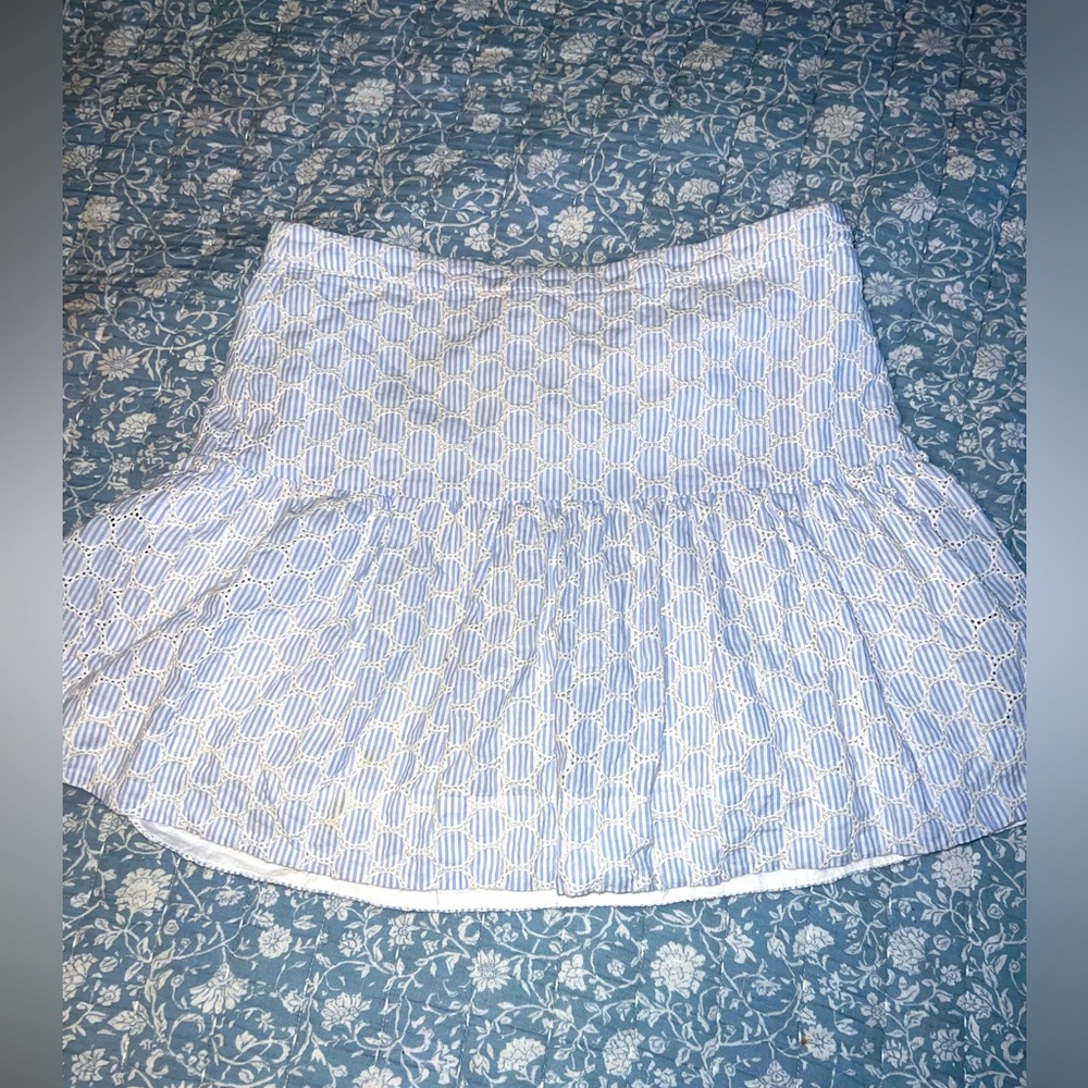 J. Crew size 6 drop waist seersucker skirt